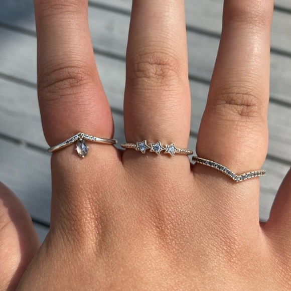 Pandora Silver Star Ring - Picture 7 of 8